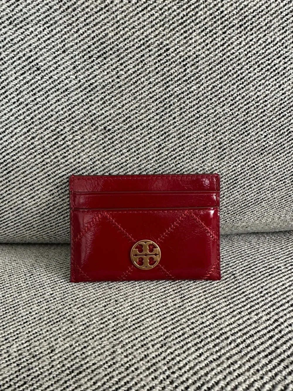 NWT Tory Burch Willa Slim Card Case 169923 Berry